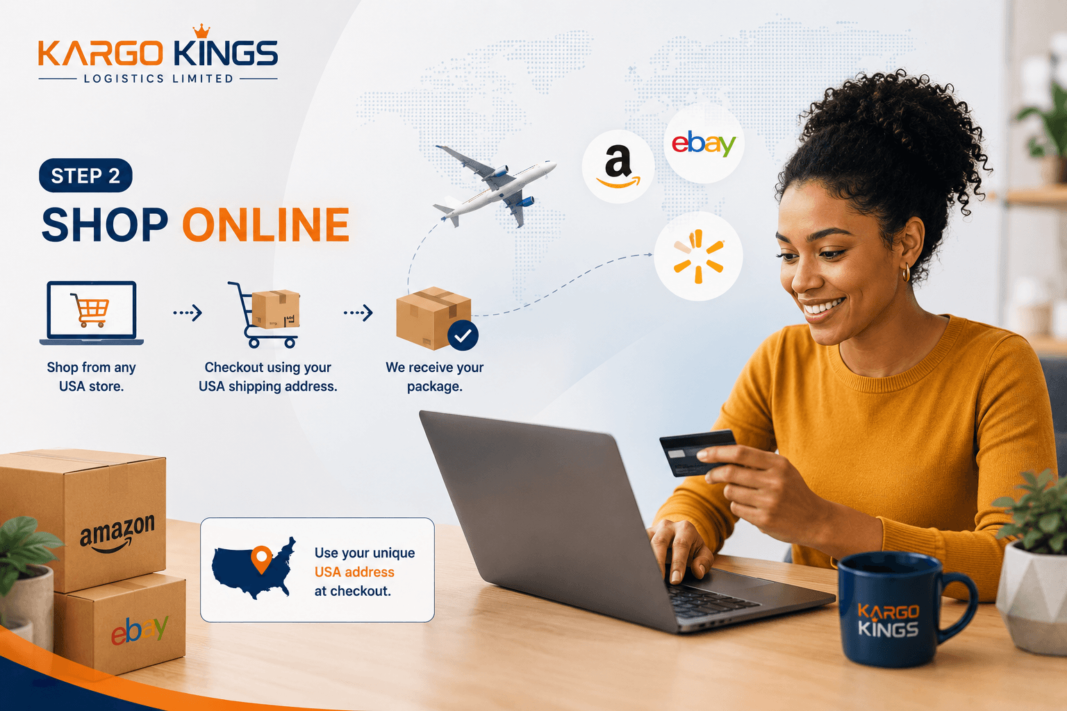 Shop Online Using Your USA Address